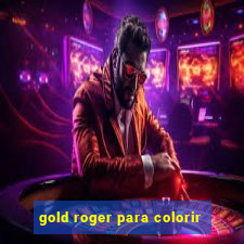 gold roger para colorir